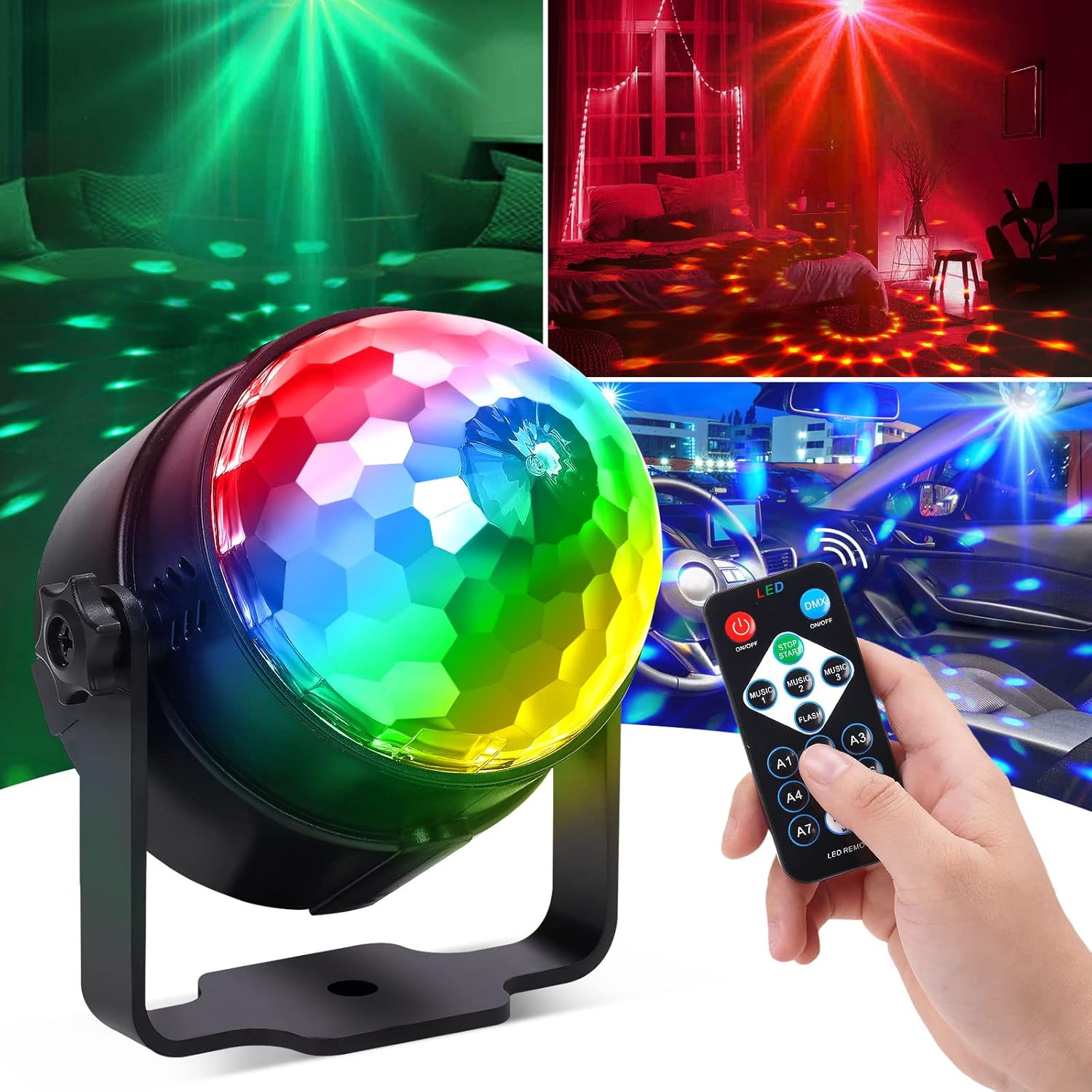 Audio Music Dj - RGB LED Stage Disco Light Rotating