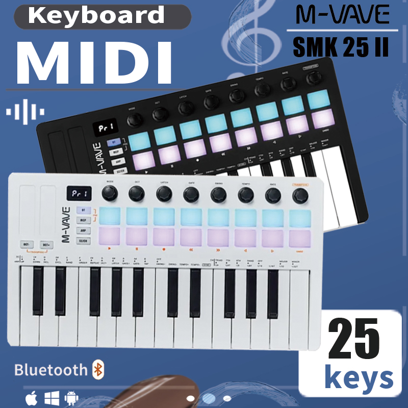 Midi Controller Pad - M-VAVE SMK-25 II MIDI Keyboard Controller