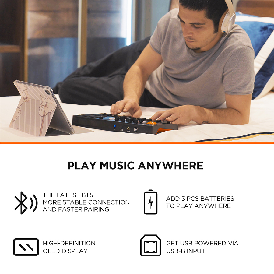 Keyboard MIDI Controller With  - Midi Controller Pad ulasan dan harga