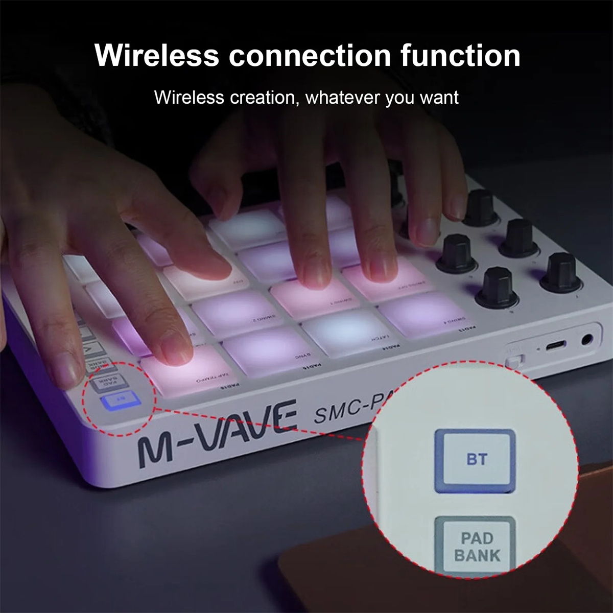 M-VAVE SMC-PAD Wireless MIDI C - Midi Controller Pad ulasan dan harga