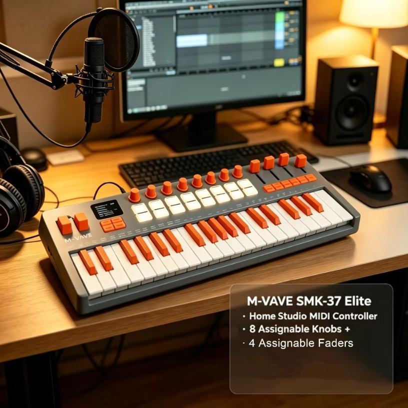 M-VAVE SMK-37 Elite Wireless M - Midi Controller Pad ulasan dan harga