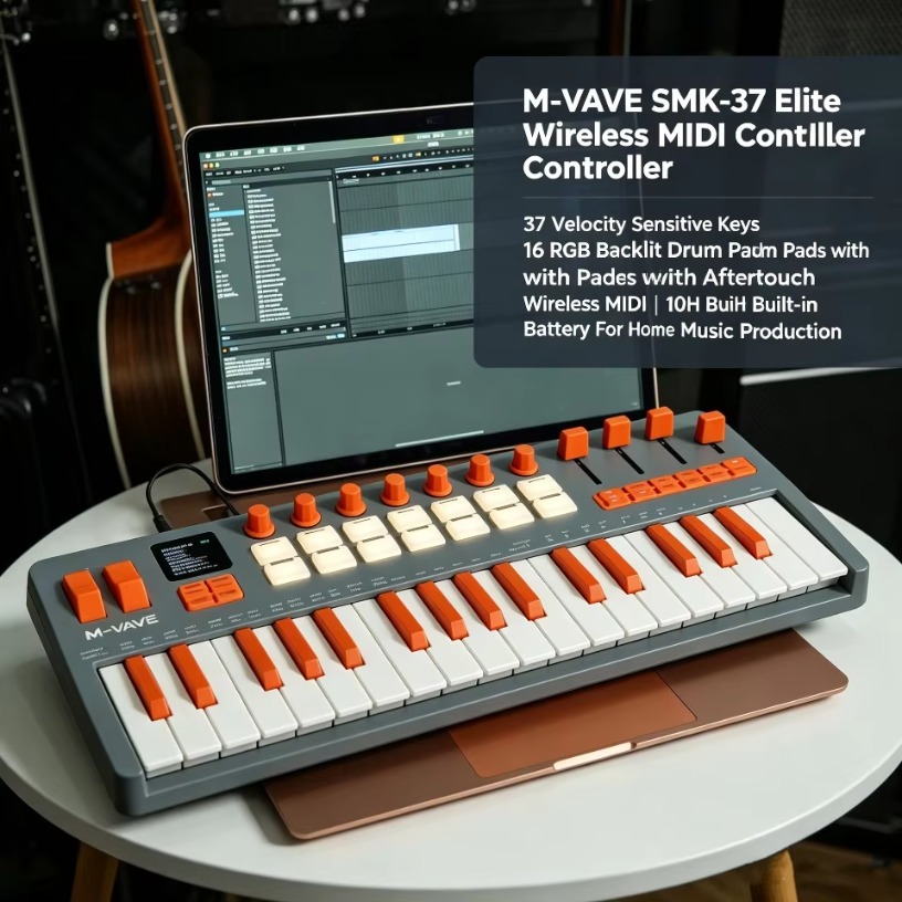 M-VAVE SMK-37 Elite Wireless M - Midi Controller Pad ulasan dan harga