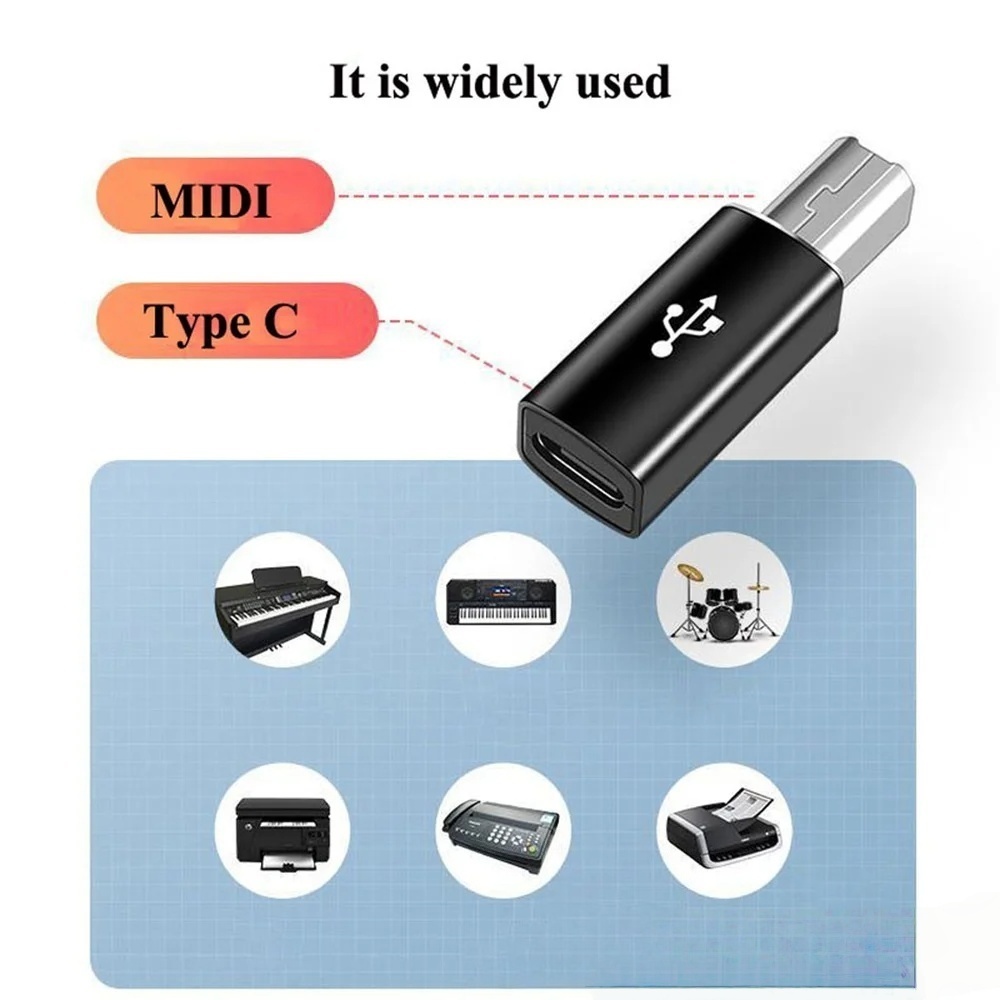 USB B Male to USB Type C Femal - Midi Controller Pad ulasan dan harga
