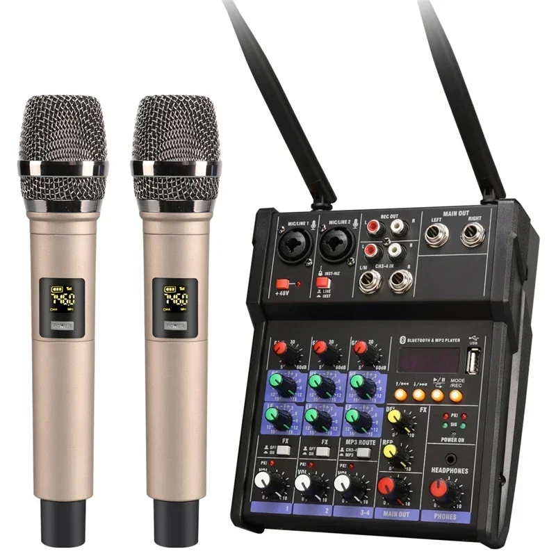 4 Channel USB Audio Mixer with - Audio Music Dj ulasan dan harga