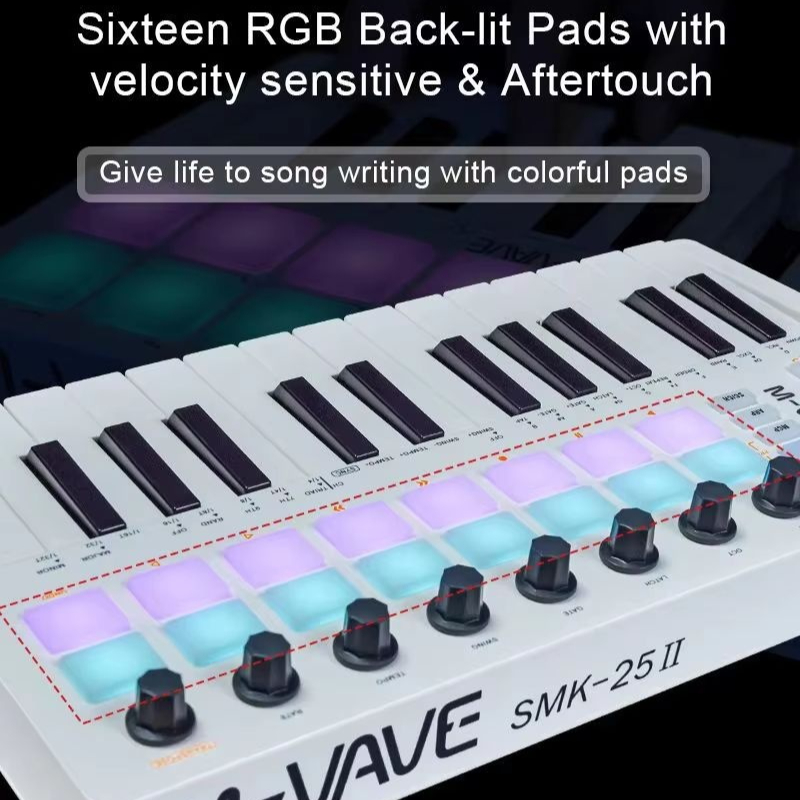 M-Vave Smk-25 Midi Keyboard Co - Midi Controller Pad ulasan dan harga