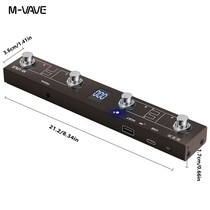 M-VAVE Digital Multi-Effects P - Midi Controller Pad ulasan dan harga