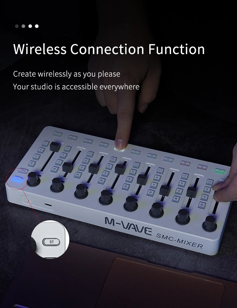M-VAVE SMC-Mixer Wireless MIDI - Midi Controller Pad ulasan dan harga
