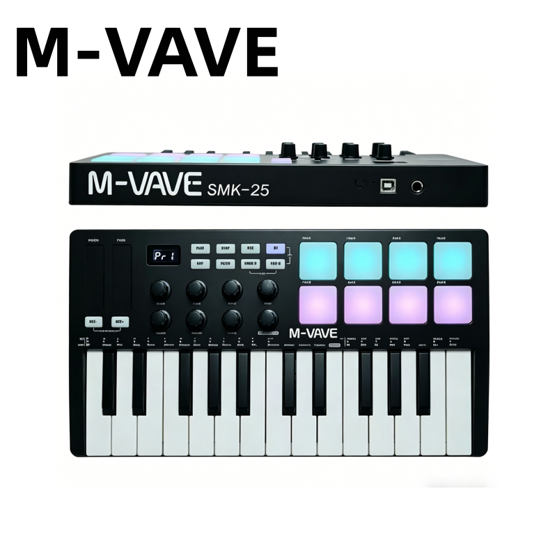 M-VAVE SMK-25 Black Portable M - Midi Controller Pad ulasan dan harga
