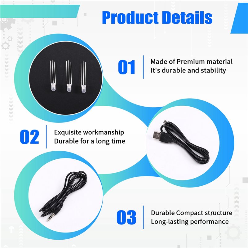 【DIGITAL GADGET】TYPE-C USB LED - Audio Without Music ulasan dan harga